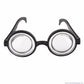Rhode Island Novelty Round Bubbles Goggles - Black Plastic Bug Eyes Specs for Costume
