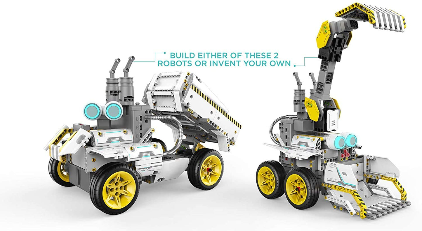 UBTECH JIMU Robot Builderbots Series: Overdrive Kit/App-Enabled Building and Coding STEM Learning Kit (410 Parts and Connectors)