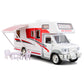 BDTCTK 1:28 Scale DIY Luxury Motorhome DIE-CAST Car Model, Zinc Alloy Die-Cast Pull Back Vehicles Kid Toys for Boy Girl Gift (Re