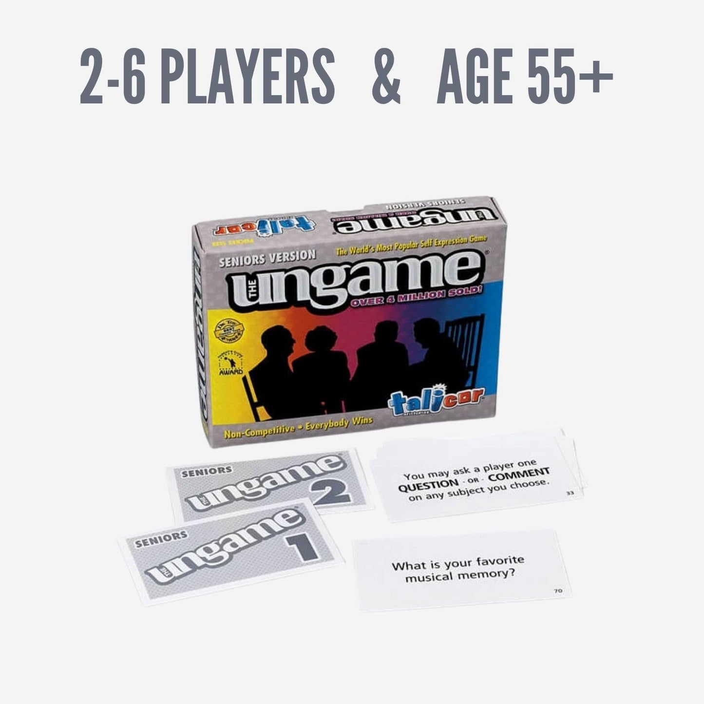 Pocket Ungame - Seniors Edition - Non-Competitive Card Game For Seniors To Discuss, Share Values & Self Express - Take A Walk Do