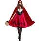 Little Red Riding Hood Costume, Family/School Cosplay Show, Halloween Masquerade Party (L)
