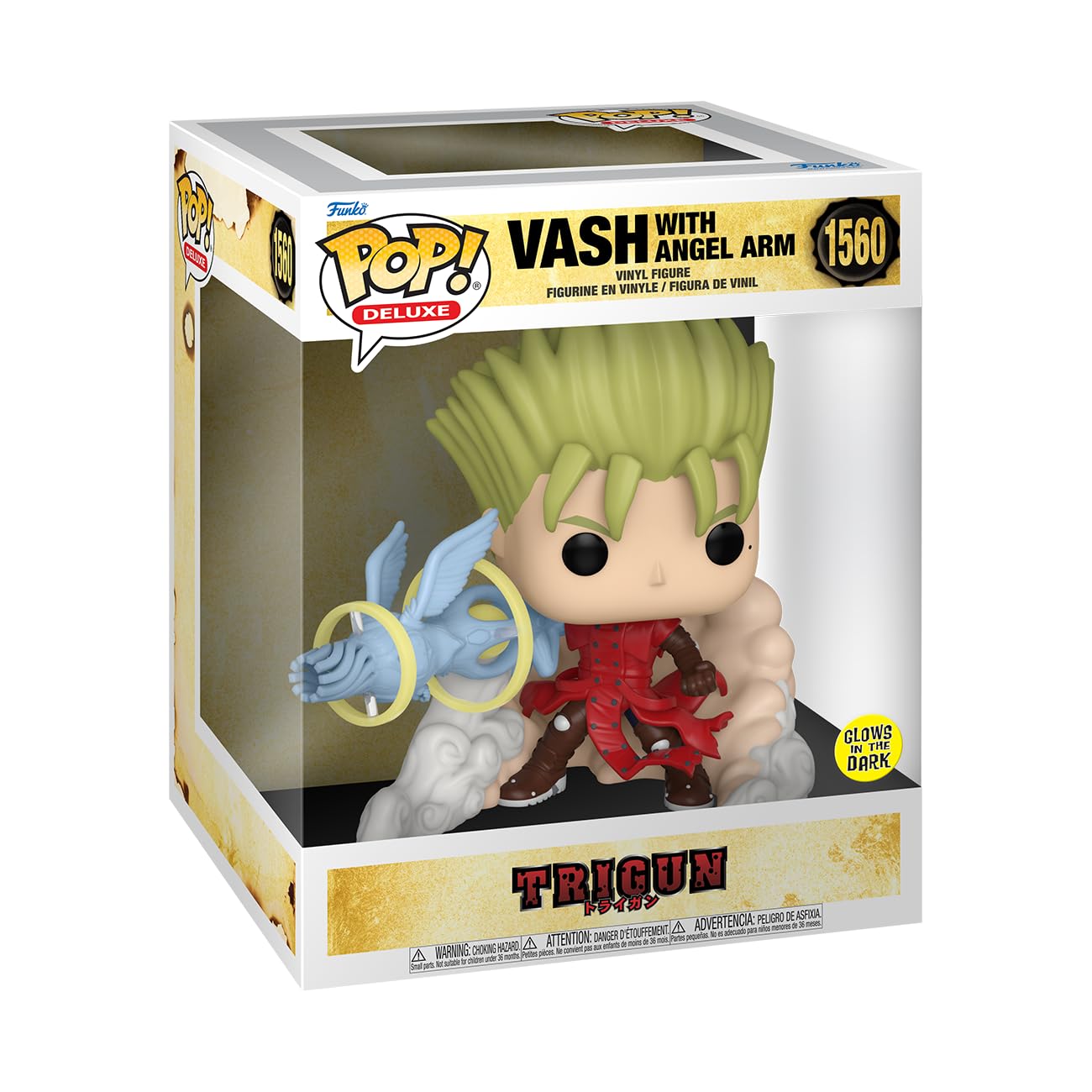 Funko POP! Deluxe VASH The Stampede Vinyl Figure - Multicolor Collectible - Model 75552 - Ideal Gift for Anime Fans and Collectors