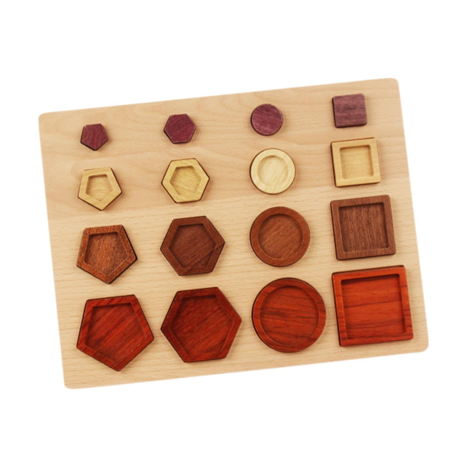 Atorse Wooden Geometric Shape Match Puzzle Montessori Toys For Boys Girls Baby Kids|Baby|Toys For Baby|Developmental Baby Toys