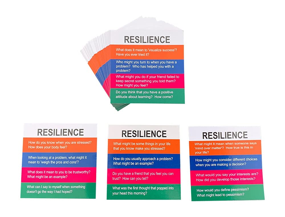 YEHUA! Totika Resilience Card Deck - Wood, Multicolor, 3x3x1 inches, Model 5727