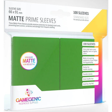 Matte Prime Sleeves: Green