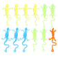 STOBOK Sticky Lizard, 12pcs Funny Sticky Toys Lizard Toy Sticky Hands Lizard Gecko Figures Toys Stretchy Sticky Lizards Toys for