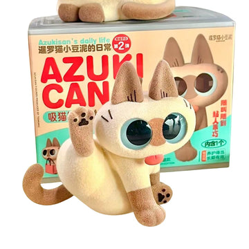 Maidimiao Nobeko Azukican Azukisan Cat Daily Life Series2 Blind Box Figures 6Pcs Random Art Cute Collectibles Birthday Gift