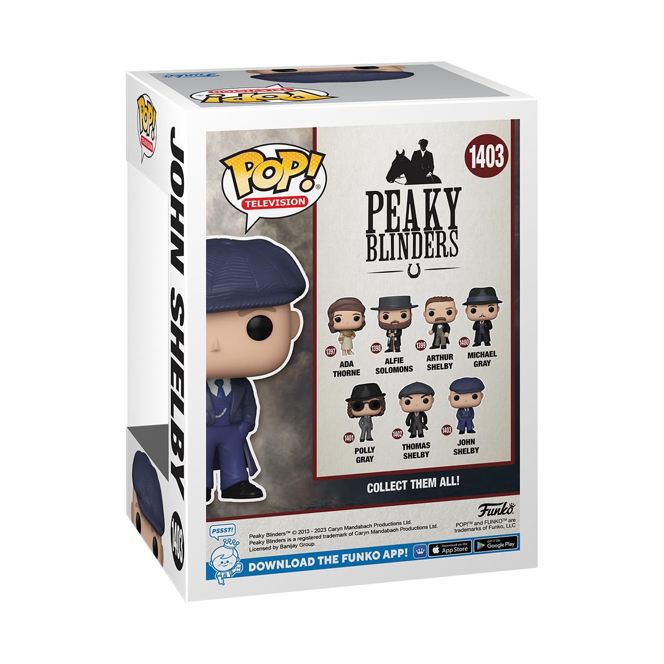 Funko POP! TV Peaky Blinders John Shelby Vinyl Figure - Multicolor Collectable Model 75288 - Official Merchandise for Fans and Collectors