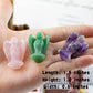 Ouubuuy Rose Quartz Crystal Angel Figurines Statues Natural Gemstone Carved Pocket Guardian Angel 1.5 inch for Healing Reiki Spi