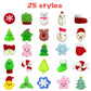 Anditoy 100 Pcs Christmas Mochi Squishy Toys Squishies Christmas Toys For Kids Girls Boys Toddlers Christmas Party Favors Stocking Stuffers Gifts