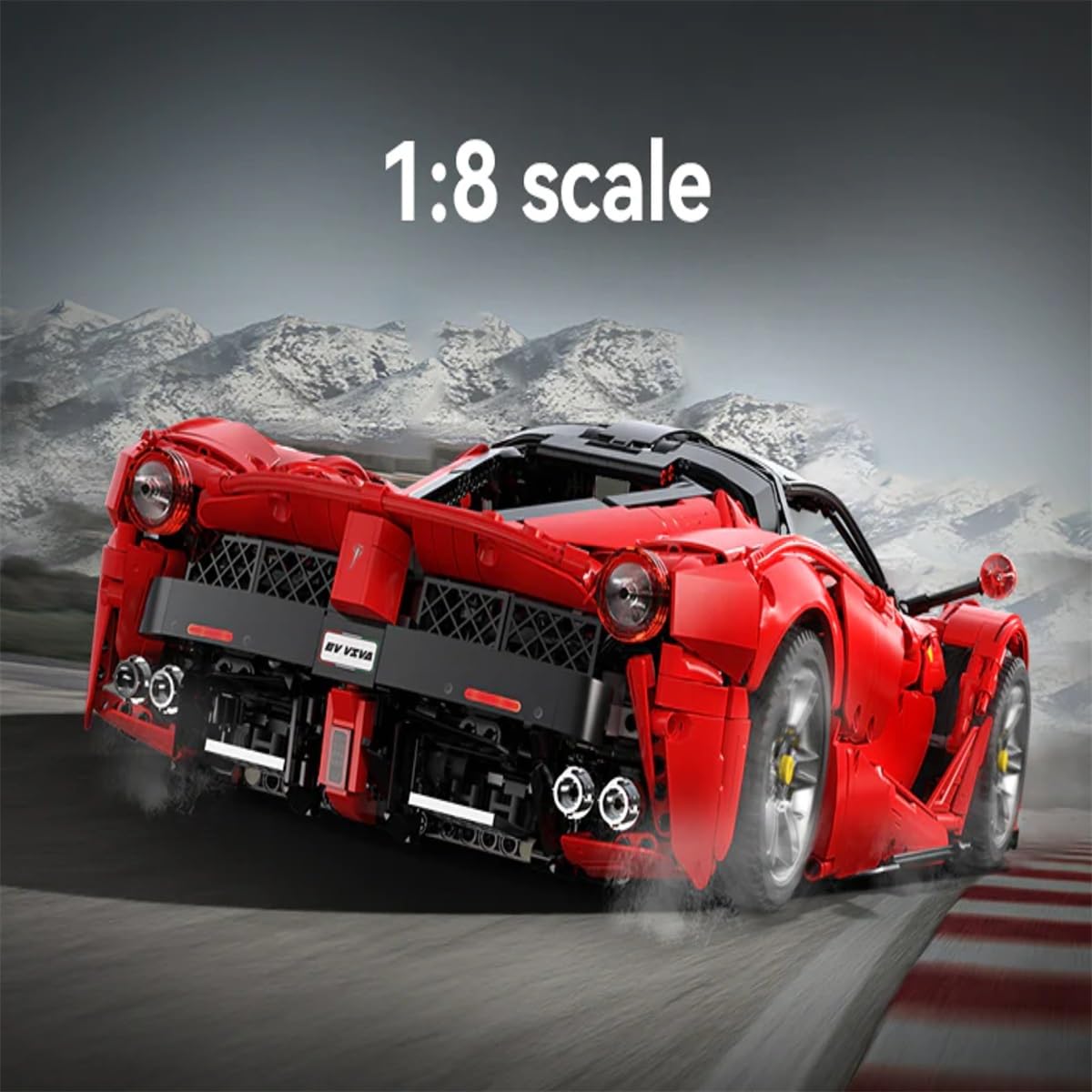 Kowkis Viva Hypercar 1:8 Building Kit And Lafer Engineering Toy,C61505W Cada Master Technology Car, Scale Sports Car Model Prese
