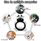 Inbeby Baby Mirror Toys, Multi-Function Baby Mirror High Contrast Black and White, Tummy Time Mirror Easy to Install, Baby Infan