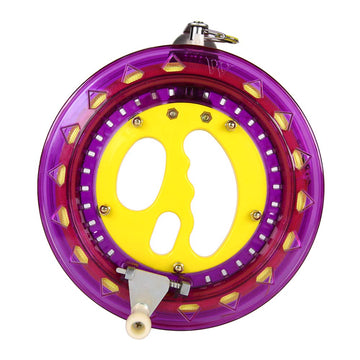 Mint'S Colorful Life Kite String Reel Winder 7Inches Dia With 600 Feet Line (60 Lbs) For Kids/Teens, Purple