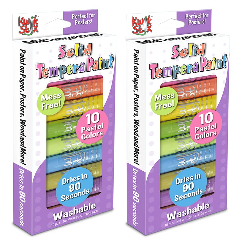 (2 PK) TEMPERA PAINT PASTEL TONES