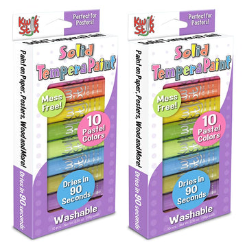 (2 PK) TEMPERA PAINT PASTEL TONES