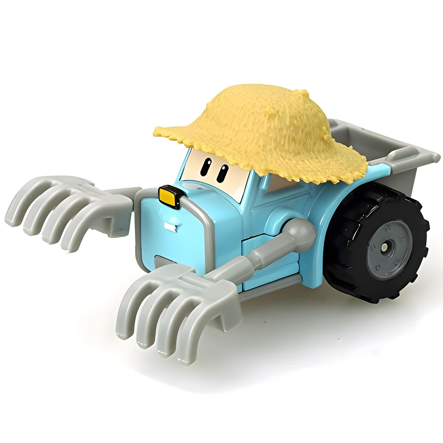 Robocar Poli, TRACKY DIE-CAST Metal Toy Cars, Farm Tractor Toys, Mini Model Vehicle Truck Toy Party Birthday Gifts for Toddlers