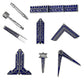 Masonic Working Tool Set Miniature In Velvet Box