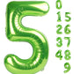 Number 5 Balloon 40 Inch Minecraft Birthday Decorations Light Green Big Number Balloons, Five Year Old Balloon Decorations, 5 15