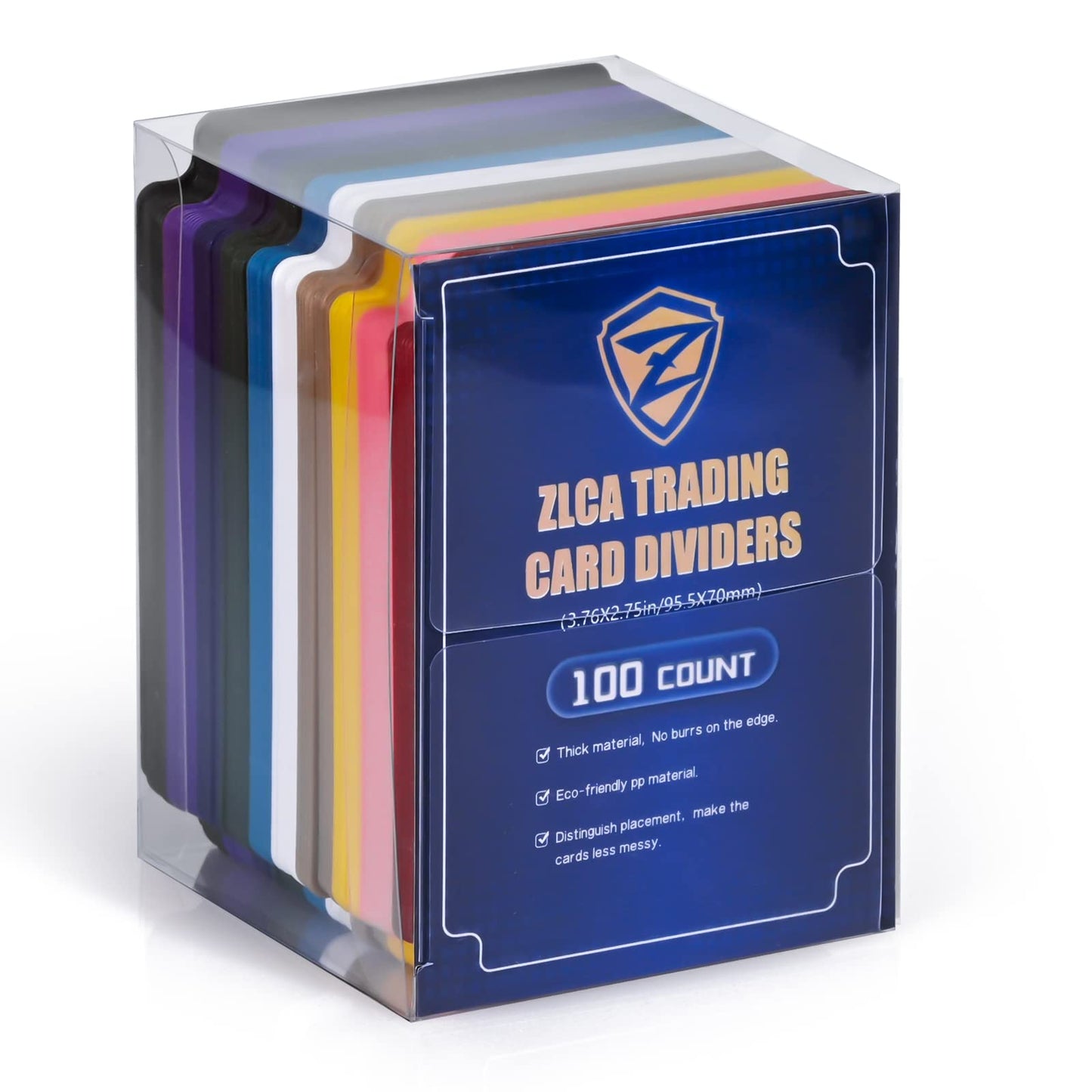 Zlca Trading Card Dividers, Playing Card Page Dividers With Tabs, Plastic Card Separator For Storage Box Folder Record Baseball