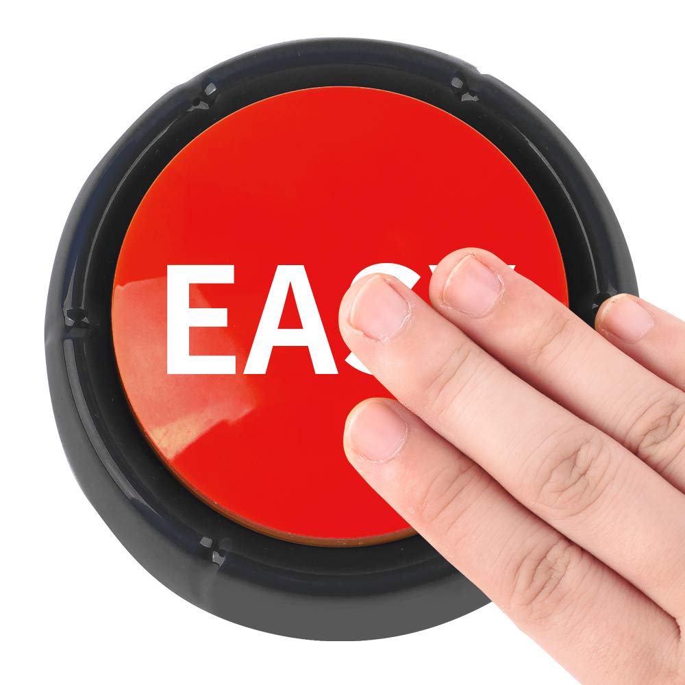 Mealivos Talking Button,Button-Complete Red/Black (Easy)