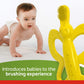 Colgate Baby Toothbrush and Teether, BPA Free, Silicone, 2 Count, Yellow, Model US05957A