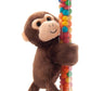 The Petting Zoo Monkey Stuffed Animal Plushie Slap Bracelet, Gifts For Kids, Candypalz, Zoologee Monkey Plush Toy