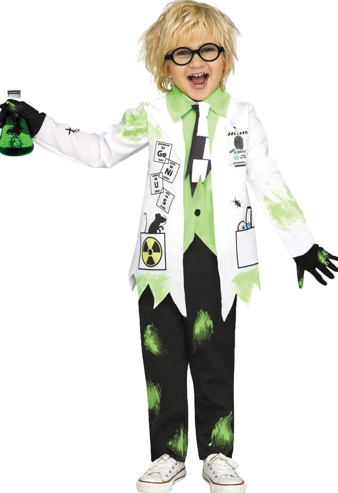 Fun World Fw112482Sm Childs Mad Scientist Boys Costume - Small
