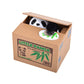 Alimitopia Saving Money Box,Vocal Mischief Stealing Coin Piggy Bank Coin Storage Pot(Cartoon Panda)