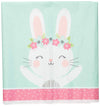 Creative Converting Party Supplies, Bunny Party Plastic Tablecloth, Tablecover, Multicolor, 102in X 54In