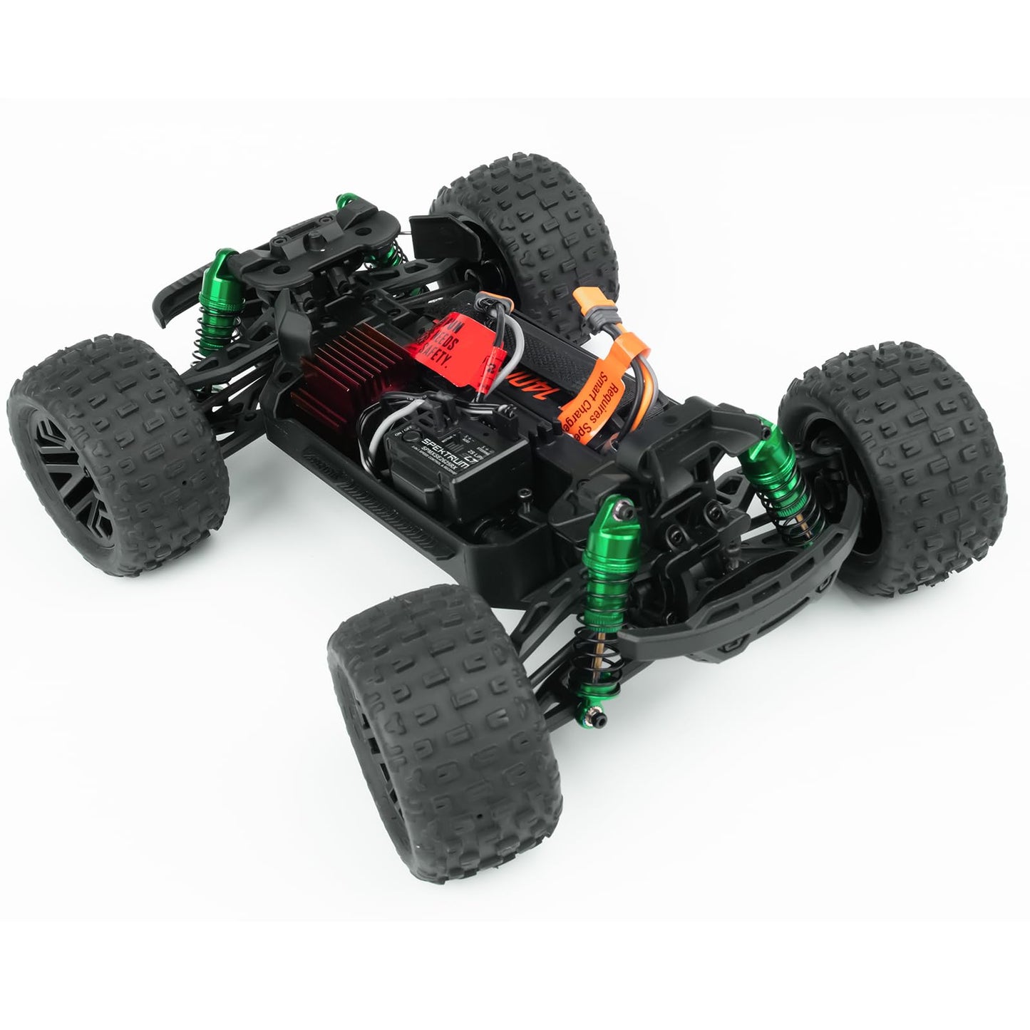 BRKRC Aluminum Front Rear Shocks Absorber RC Damper for Arrma 1/18 Granite Typhon Mojave Grom RC Crawler Upgrade (Green)