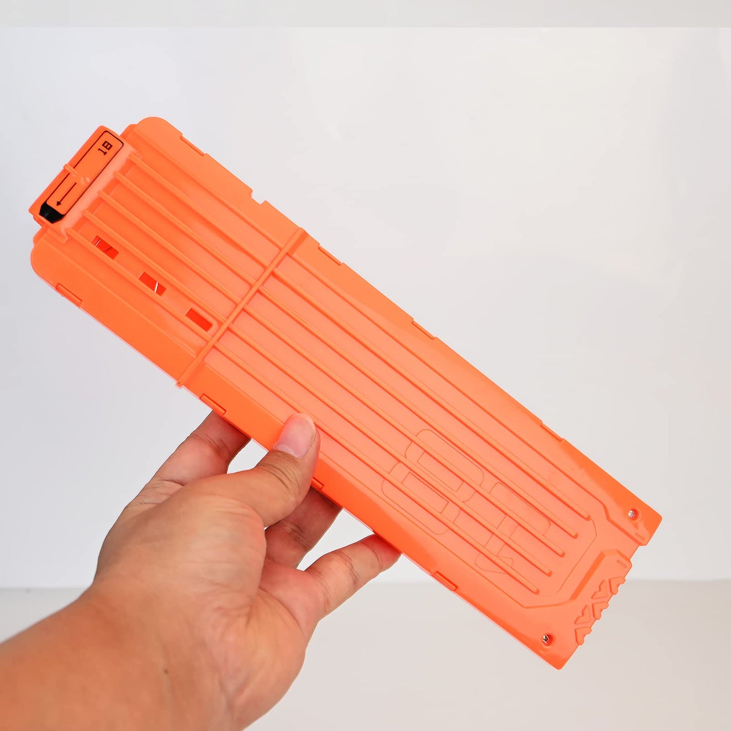 lififun 4 Pack 18-Dart Quick Reload Clip Magazine for Nerf N-Strike advanced Series (Orange)