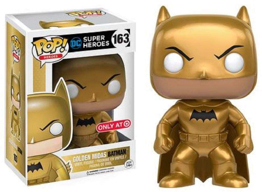 Pop! Funko Dc Super Heroes Golden Midas Batman Exclusive #163