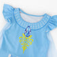 WonderBabe Princess Costume Dresses for Girls Blue Dress Up Clothes Cape for Toddler Girls Fancy Dress Birthday Party size 1-2t