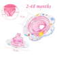Baby Swimming Float Ring,Baby Inflatable Pool Floatie Baby Water Float Infant Swim Pool Rings For Toddler Kid Age 6-48 Months, B