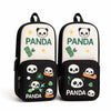 Ajstruggle Panda Printed Kids Backpack Combo Set Of 2 | Cute School Bag For Boys & Girls | Lightweight & Durable