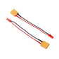 rflaueo 4pcs JST to XT60 Male Female RC Connector Adapter Wire with 20awg 4inch Cable(E86-4)