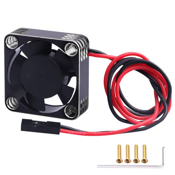 AllinRC 30mm RC Motor Cooling Fan Heatsink ESC Cooling Fan for RC Car 1/8 1/10 1/12 Scale 540 550 Brushless Motor Brushed (Black