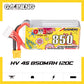 2pcs GANENG GNB 4S 15.2V 850mAh 120C XT30 Connector RC Drone LiPo Battery Packs for 2.5 to 4 inches Propeller FPV Beta95X LongRa