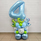 Paticool 40 Inch Blue Number Balloon 4, Large Light Blue Number Foil Mylar Balloons For Birthday Party Celebration Decorations S