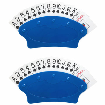 Card Holders For Playing Cards - 2Pack Canasta Cards Tray For Kids Adults Seniors Board Tabletop Games Great For Poker Parties, 