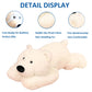 Hronsa Weighted Stuffed Animals, 29.5In 6.2Lbs Weighted Bear Stuffed Animal Toy Cute White Bear Plush Pillow For Adults Boys Girls