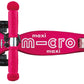 Micro Maxi Deluxe Scooter - 3-Wheeled, Lean-to-Steer, Kids Ages 5-12, Pink, MMD021, Polyurethane