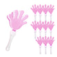 Windy City Novelties 12-Pack 7 Inch Mini Hand Clappers Noisemakers in Bulk (Pink/White)