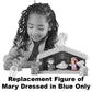 F-Price Replacement Figure For Fisher-Price Little People Nativity Set - Dpx53 ~ Replacement Figure Of Mary Dressed In Blue, Blu