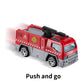 Temi Diecast Emergency Fire Rescue Vehicle Toy Set W/Play Mat, Truck Carrier,Ambulance, Alloy Metal Fighting Car For 3 4 5 6 Yea