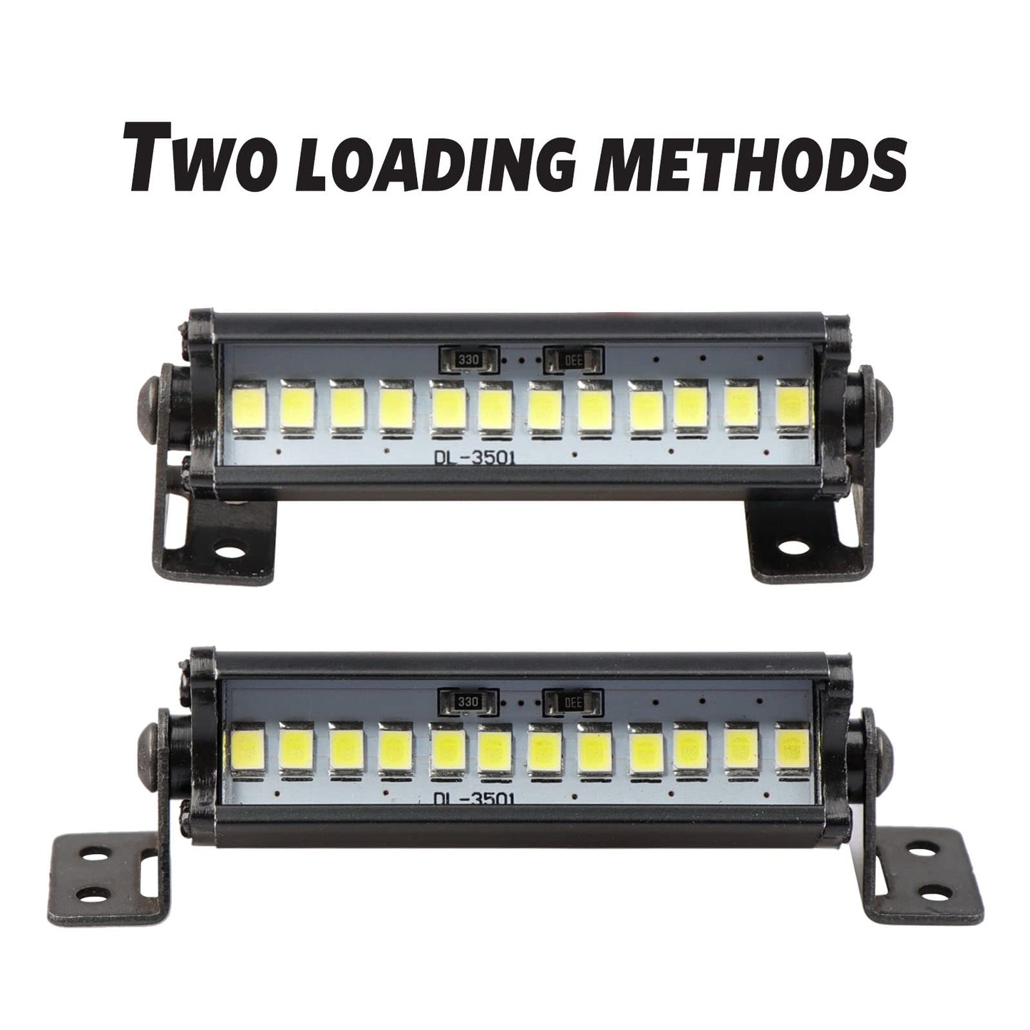 RC Light Bar 53mm LED Light Kit for Traxxas Axial Arrma Redcat 1/10 1/8 1/24 RC Car Truck Accessories
