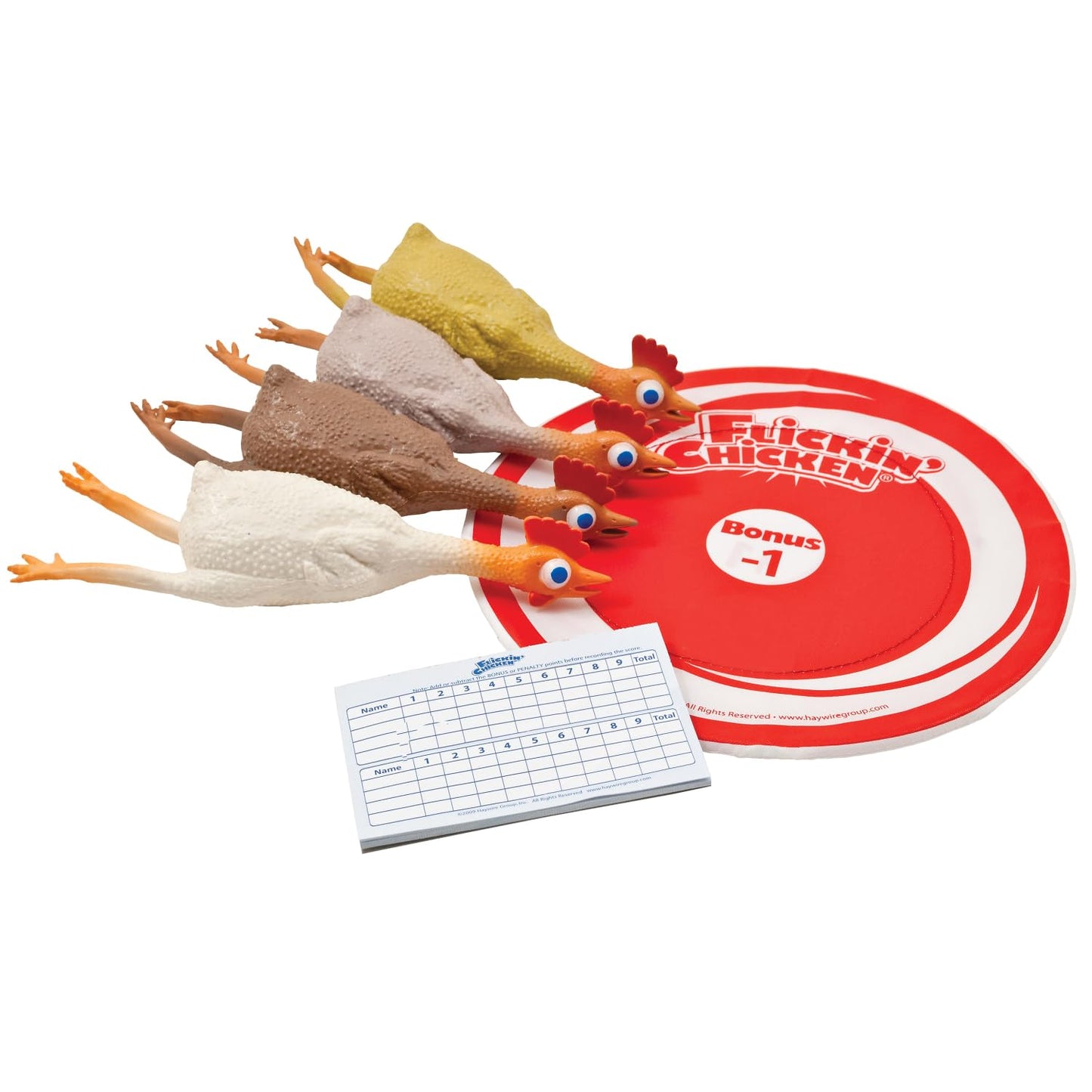 University Games Flickin Chicken Indoor/Outdoor Toss Game, 26.81 cu in, Cardboard, Ages 6+, 2+ Players, Model 01057