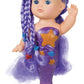 Toysmith Bathtime Mermaid Doll (Assorted Colors) 9 Inch