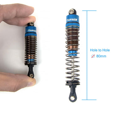 TOOMOD 1/10 80mm RC Oil filled Shock Absorbers kit for Tamiya TRX4 Axial SCX10 D90 Crawler Car Monster Car Upgrades Replace Part