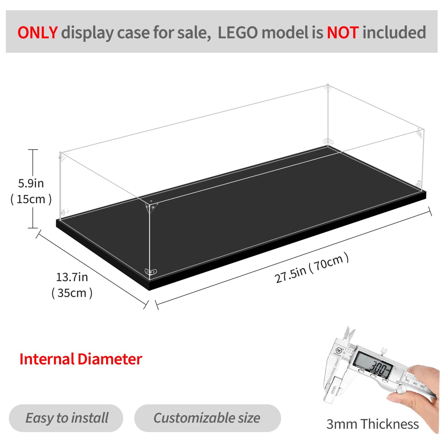 Lilikaka Acrylic Display Case For Lego 42207 Ferrari Sf-24 F1, 10292 Friends Apartments, 42141 Mclaren F1 Or 42171 Mercedes-Amg